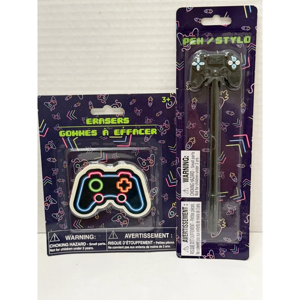 Gamer Stationery‎ Set Clipboard Composition Notebook Highlighters Sharpener New